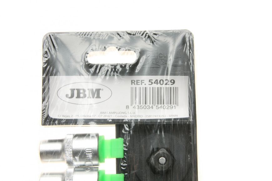 Набір торцевих головок 12-граней з тріскачкою 1/2" 10 од. JBM 54029 фото