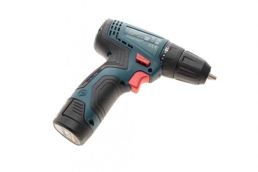 Шуруповерт акумулятрний GSR 120-LI 12V/2.0Ah (14/30 Nm) + к-кт біт + свердла BOSCH 06019G8002 фото