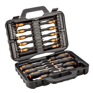 Набір викруток і біт SL, PH, Torx, Hex 58 од. NEO TOOLS 04-211 фото