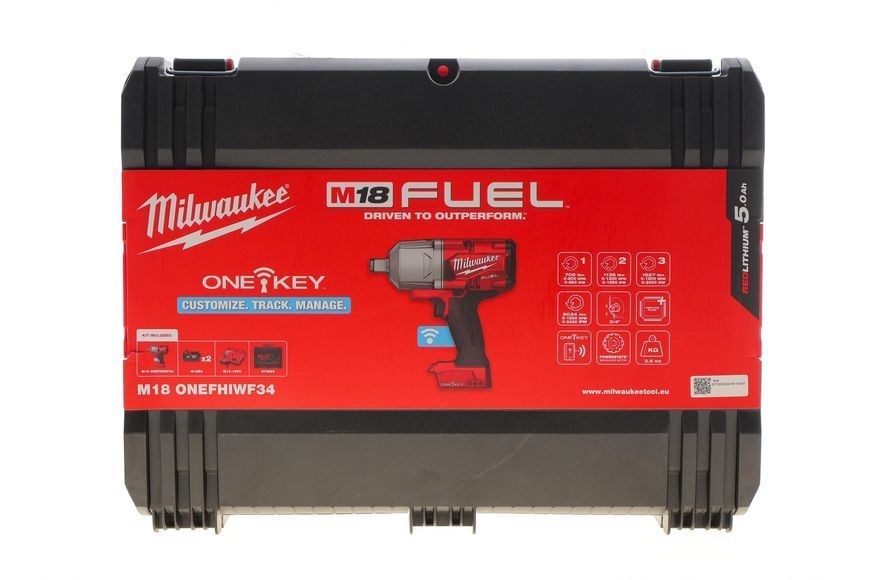 MILWAUKEE Гайкокрут акумуляторний 3/4" M18 ONEFHIWF34-502X 2034 Нм 5Ah (2 АКБ і заряд. пристрій) MILWAUKEE 4933459730 фото