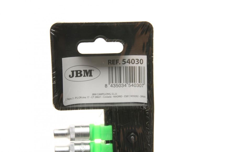 Набір торцевих головок з тріскачкою 1/4" 10 од. JBM 54030 фото