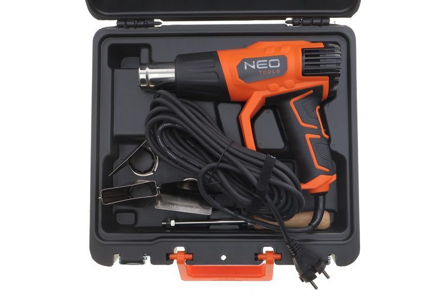 Термофен 2000W (два режиму t&deg; I:50 &deg;C/II :70-600 &deg;C) NEO TOOLS 04-710 фото