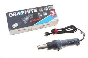 Термофен 2000W (два режиму t&deg; I:350 &deg;C/II :550 &deg;C) GRAPHITE 59G523 фото